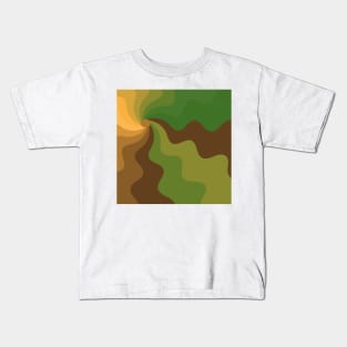 Sunlight through the forest canopy Kids T-Shirt